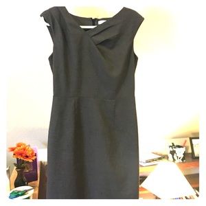 Classy grey pleated dress